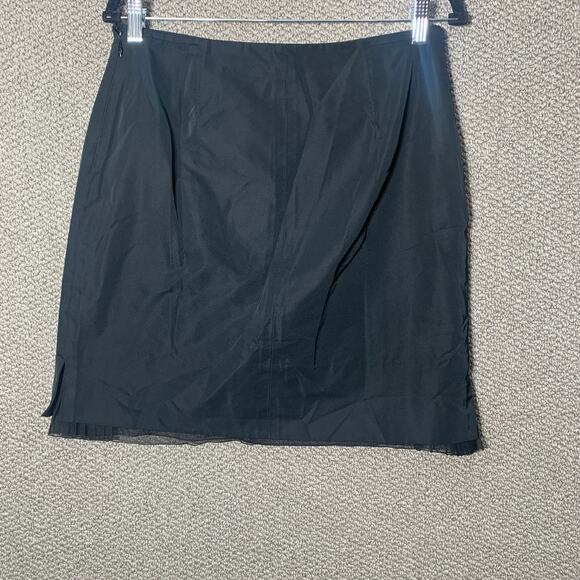 Louis Vitton Paris Womens Skirt Size‎ 40 Black Silk Blend Lined Straight Pencil - Picture 3 of 10